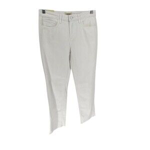 L'Agence Jeans Women's Size 25 Blanc Milana Low Rise Raw Hem